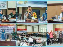 Mewakili Bupati , Asisten 1 Setda Banggai Hadiri RAKOR Kesiapan Pemilu 2024