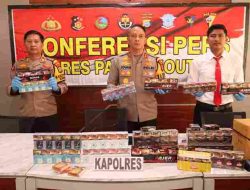 Merugikan Negara, Puluhan Ribu Rokok Ilegal diamankan Polres Parimo