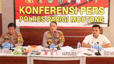 Polres Parigi Moutong Rillis Pengungkapan Narkoba
