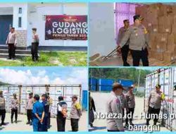 Kapolres Banggai Cek Kesiapan Logistik Pemilu 2024 dari Pelabuhan Hingga Gudang KPU