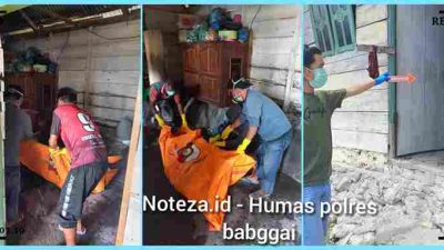 Polres Banggai Olah TKP Penemuan Mayat Pria Asal Bangkep di Luwuk