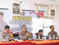 Gelar Jumat Curhat, Kabidhumas tampung Keluhan Masyarakat Banawa Selatan