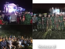 TNI-Polri dan Satpol-PP Bersinergi Amankan Pesta Rakyat HUT ke 108 Kecamatan Lamala