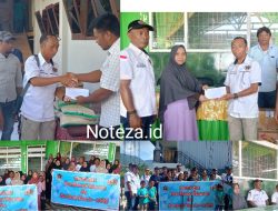 Ketua PWI Banggai Iskandar Djiada.S.Sos silahturahmi di dua panti asuhan