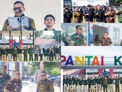 Bupati Banggai hadiri Apel Siaga pemilu 2024 di lanjutkan Peninjauan pembangunan.Wisata Kilo lima.