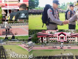 Kapolre Banggai Ingatkan Netralitas  Anggotanya saat Apel Serpas Pengaman TPS