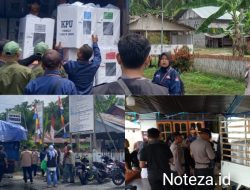 Pergeseran Logistik Pemilu 2024 dari PPK ke PPS di kawal ketat anggota Polres,dan TNI