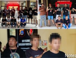 Tujuh jagoan tunduk pada tim Jatanras Tompotika Satreskrim Polres Banggai