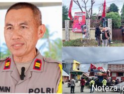 Panwas minta pendampinganPolres Banggai Polsek TNI, Tertipkan APK Pemilu 2024