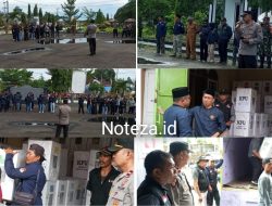 Kasubsektor toili barat,Ipda Haryadi lakukan apel siaga, Pesiapan pencoblosan Pemilu 2024