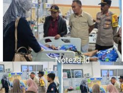 Kasat Intelkam AKP Usman menjenguk Anggota PPK yang Dirawat di RSUD Luwuk