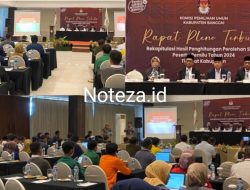 Ketua KPU banggai Santo Gotia buka rapat pleno kabupaten