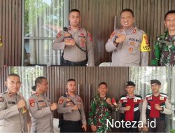 Tetap Siaga TNI,Polri Perkuat Pengamanan Rapat Pleno Terbuka Tingkat Kabupaten