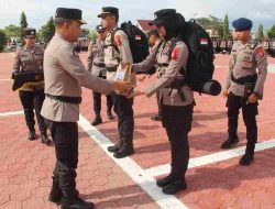 902 Personel Diterjunkan BKO Pam TPS, Wakapolda Sulteng Tekankan Netralitas dan Profesionalisme