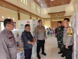 Kapolres Morowali Utara pantau langsung pergeseran Kotak Suara ke PPK