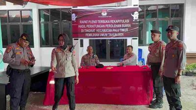 Pastikan Hasil Suara Pemilu Aman di PPK Satgas Preventif OMB Tinombala Lakukan Hal ini