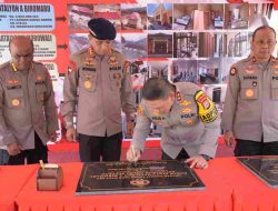 Kapolda Sulteng Resmikan Pembangunan Infrastruktur Polri Senilai Rp 21 Milyar lebih