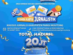 DiskopUKM Parigi Moutong Gelar Lomba Tulisan Karya Jurnalis untuk Dukung UMKM Naik Kelas