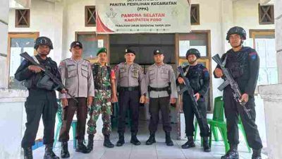 Patroli dan Pengamanan Pos Perbatasan, Dari Brimob Sulteng Untuk Pemilu Yang Aman