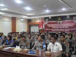 755 Personel Polda Sulteng mengikuti Pengambilan sumpah dan penanda tanganan Pakta Integritas Dikbangum Polri T.A 2024