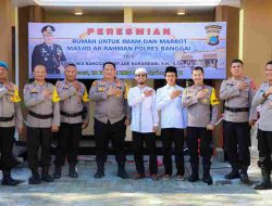 Kapolres Banggai Meresmikan Rumah Untuk Imam dan Marbot Masjid Ar-Rahman