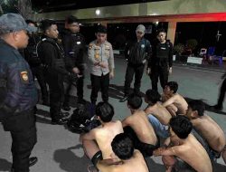 Patroli Presisi Polda Sulteng Amankan Kelompok Pemuda, paket narkoba disita