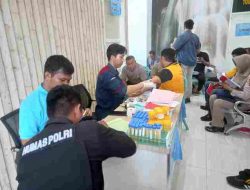 Polda Sulteng Gelar Rikkes Berkala, Diteksi Kesehatan Personel