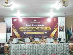 Rapat Pleno Terbuka Perhitungan Perolehan Suara Pemilu Tingkat Kab. Parigi Moutong