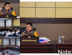 Wakapolres Banggai Kompol Pino Ary Pimpin Rapat Persiapan Wasrik Tahap I