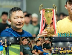 Bupati Banggai Amirudin di Dampingi Ketua ÀFKAB Lesmana P Kulap Membuka Futsal Ramadhan Cup 2024