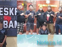 Pelaku  Penganiayaan Terhadap PengamenTunduk di Tim Resmob Polres Banggai