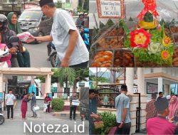 Kepala Pengadilan Negeri Luwuk  I Made Aditya Nugraha Bersama Pengurus  Ikatan Hakim Indonesia (IKAHI) Cabang Luwuk Bagikan Takjil