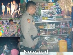 Kasubsektor Toili Barat Ipda Haryadi dan Anggota Lakukan Razia Warung Penjual Minuman Cap Tikus di Wilayahnya