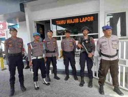 Subsatgas Propam Cek Kesiapan Personel di Kantor KPU Sulteng Jelang Rapat Pleno Terbuka