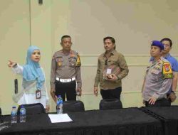 Jelang Rapat Pleno di KPU Sulteng, Polda Sulteng Setting Pengamanan