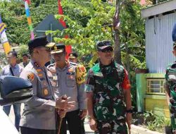 Kapolda Sulteng dan Pangdam XIII/Merdeka Cek Lokasi yang akan dikunjungi Presiden RI di Kab. Bangkep