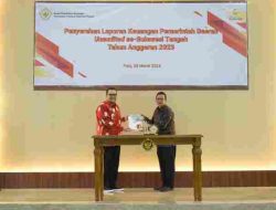 Pemda Parigi Moutong Serahkan LKPD Unaudited TA. 2023 ke BPK Provinsi Sulawesi Tengah