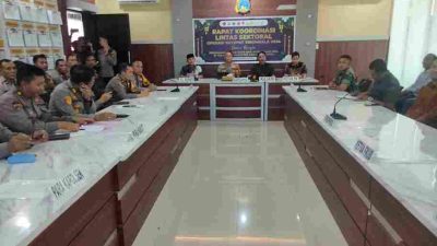 Polres Parigi Moutong dan Pemkab Gelar Rakor Lintas Sektoral Jelang Pengamanan Idul Fitri 2024