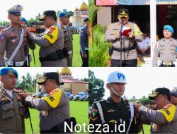 Kapolres Banggai Bacakan Amanat Kapolri Dalam Apel Gelar Pasukan Operasi Ketupat 2024,
