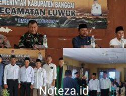 Kapolsek Luwuk Hadiri Pelantikan PAW BPD Tontouan dan Lumpoknyo, Tekankan Sinergitas