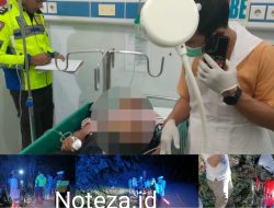 Laka Tunggal di Tikungan Desa Salodik, Luwuk Utara, Pemotor Tak Sadarkan Diri