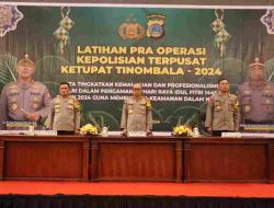 Latpraops Ketupat Tinombala, Kapolda Sulteng : Menyamakan Pola Pikir dan Pola Tindak