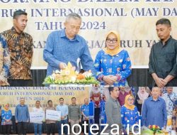 Momen May Day, Kapolsek Luwuk Hadiri Coffee Morning Pemda Banggai Bersama Serikat Buruh