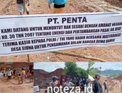Tuntut Kompensasi, Polsek Pagimana Amankan Aksi Warga Desa Siuna di PT. PDK