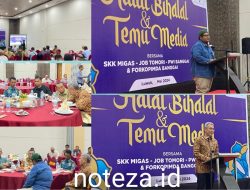 SKK Migas,JOB Tomori Bersama PWI Banggai Laksanakan Halal Bihalal di Hotel Swiss Bell In