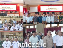 Staf Ahli Bupati Mujiono Lasitata.Membuka Sosialisasi Proyek Pembangunan Senoro Tahun 2024