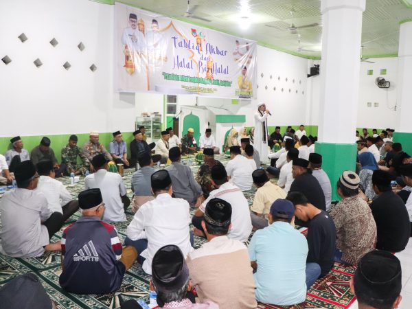 Meski Mendung, Masyarakat Kecamatan Nambo Antusias Ikuti Halal Bi Halal.