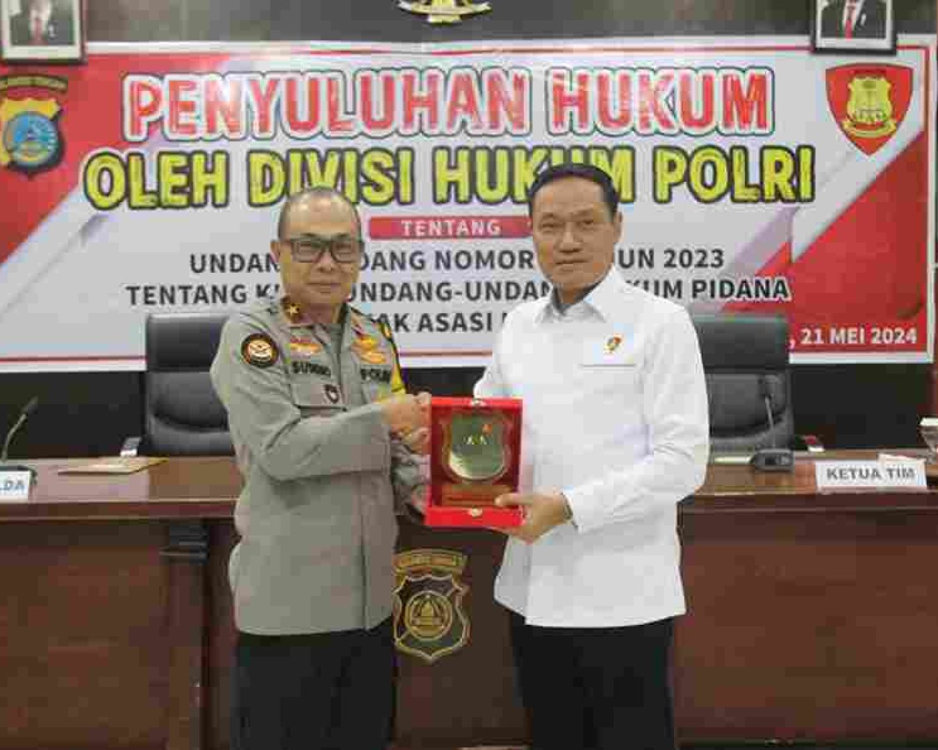 Divkum Polri berikan penyuluhan Hukum KUHP dan HAM di Polda Sulteng
