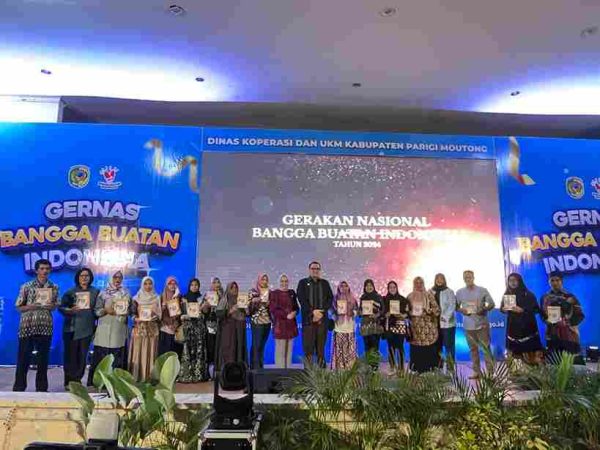 Malam Penganugerahan UMKM dan Jurnalis Terbaik Pada Gernas BBI Kabupaten Parigi Moutong