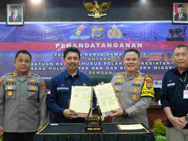 Polda Sulteng dan SKK Migas tanda tangani Pedoman Kerjasama Teknis Bantuan Pengamanan dan Penegakkan Hukum